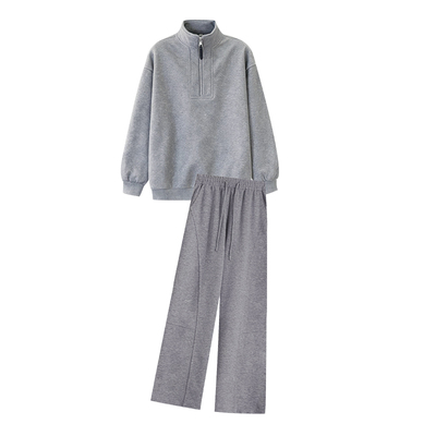 孕妇套装秋冬2025新款韩版灰色