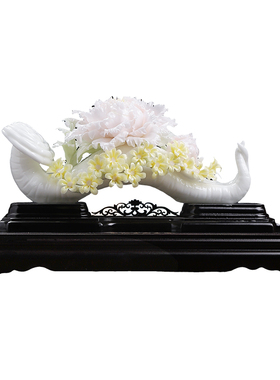 人生如意｜非遗牡丹瓷花祝福摆件