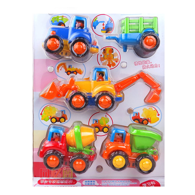 汇乐工程队挖土搅拌男孩玩具车