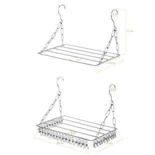 挂窗外晾衣架带夹子宿舍无阳台晾晒鞋架枕头神器多功能晒袜子内裤