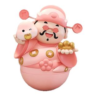 财神爷摆件不倒翁蛇年吉祥物装饰品客厅电视柜高级感开业乔迁礼物
