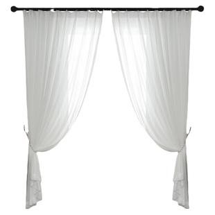 幻影纱窗帘纱帘遮光防晒窗纱客厅阳台遮阳2025新款透光不透人白沙