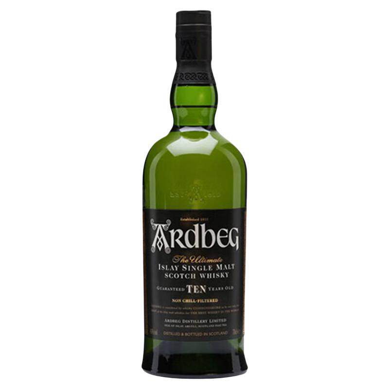 Ardbeg雅伯阿贝10年700ML单一麦芽苏格兰威士忌阿德贝哥进口洋酒