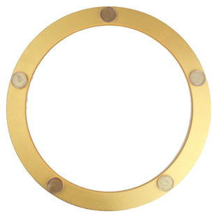 餐桌转盘底座 金色分体冷轧钢底座 木台大理石玻璃餐桌轴承转轴心