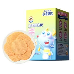小鹿蓝蓝脆脆鲜虾片高钙高蛋白宝宝磨牙薯片儿童早餐零食非油炸