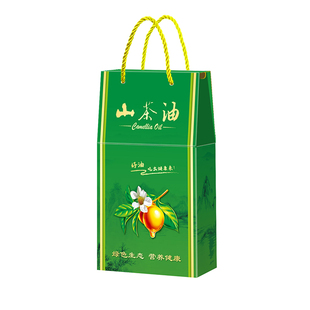 10个山茶油包装盒野生油茶籽油礼品盒植物油彩盒纸箱包装盒子定制