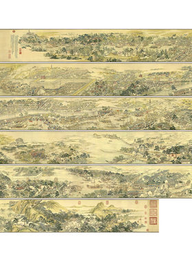 装饰画国画徐扬姑苏繁华图