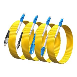 正通飞达LC-LC光纤跳线小方口圆口电信级低损耗单模单芯跳纤LC尾纤光纤线单芯3米5米10米工厂直营可定制