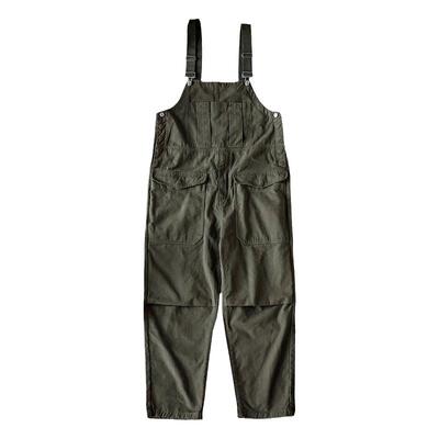 靛海重磅复古水洗工装吊带背带裤