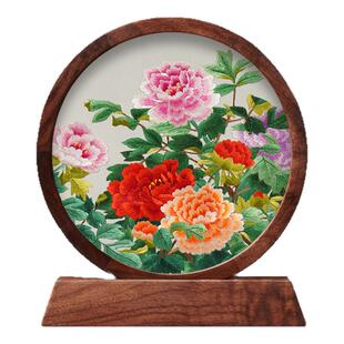 苏州苏绣双面绣摆件刺绣熊猫非遗摆台中国风特色礼品伴手礼送老外