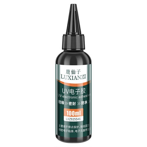 鹿仙子uv胶紫外线固化胶电路板灌封胶排线线束固定胶密封电子胶水