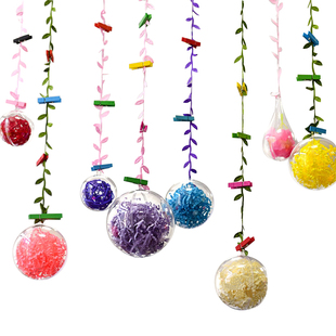 创意水晶球挂饰幼儿园走廊吊饰空中教室空中店铺装饰棚顶布置