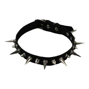 酷二丫朋克摇滚铆钉项圈个性皮质颈圈设计感choker颈带锁骨链项链