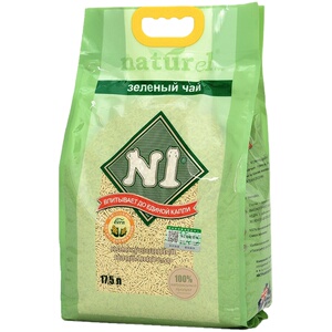 N1豆腐猫砂*6包绿茶玉米活性炭除臭无尘猫沙约40公斤猫咪厕所用品