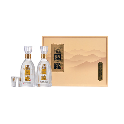 42度淡雅国缘礼盒装500ml*2瓶
