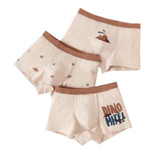 顶呱呱顶瓜瓜彩棉儿童男童内裤平角纯棉小孩中大童学生男宝宝短裤