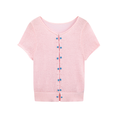 riverstone plus 真两件薄款针织开衫长袖女修身显瘦纯色正肩上衣