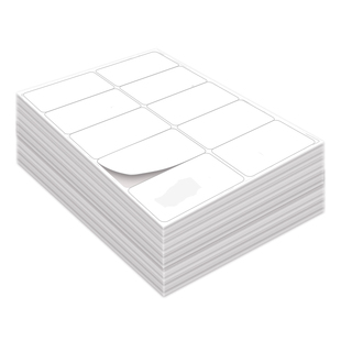 a4不干胶标签切分打印贴纸空白亚面喷墨激光手写自粘办公贴100张