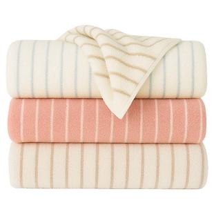 五星级酒店浴巾高档纯棉家用条纹吸水尺寸毛巾高级礼盒套装伴手礼