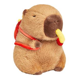 卡皮水豚玩偶公仔thegreenparty女儿童生日礼物巴拉挂件毛绒玩具