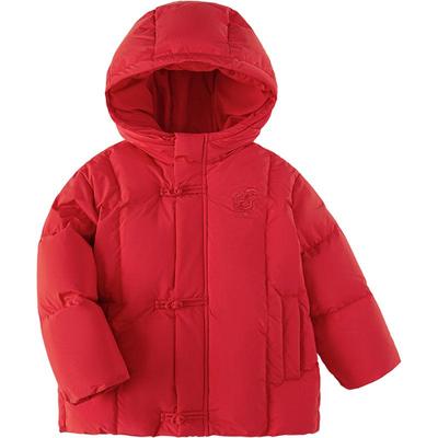 巴拉巴拉中长款加厚儿童羽绒服冬