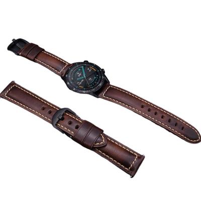 适用三星watch7/6/5牛皮表带