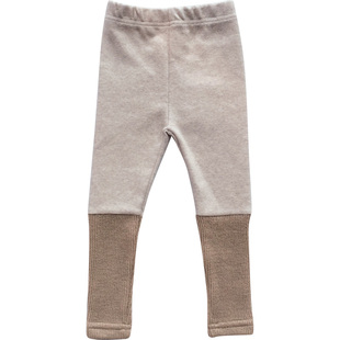 BabyWe韩国代购童装女童春季拼接打底裤男童宝宝新款外穿裤子加绒