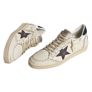 Golden Goose男款Ball Star黑色星星拼接休闲鞋GGDB