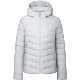 【香菇来了】波司登短款基础轻暖百搭轻薄排骨条羽绒服连帽外套