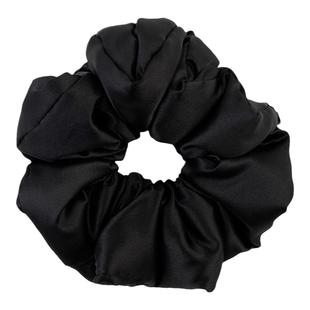 papi酱同款黑色kitsch枕头发圈缎面高级感护发超大头绳真丝肥肠圈