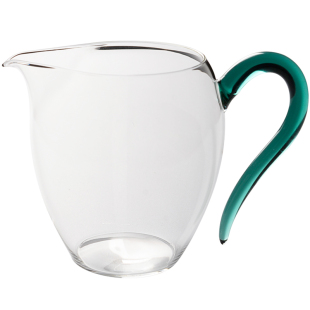 新羽手工茶具耐热玻璃蛋形带把公道杯匀杯分茶器茶盅茶海功夫茶道