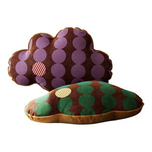 波卡变奏中古风云朵抱枕客厅沙发异形靠枕家用腰枕氛围感装饰靠垫