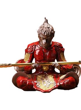 斗战胜佛陶瓷摆件客厅齐天大圣家居装饰玄关孙悟空乔迁开业送礼