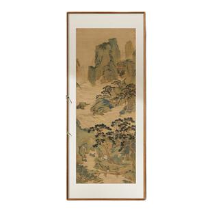 仇英-玉洞仙源图版画客厅装饰画背景墙山水画新中式玄关挂画