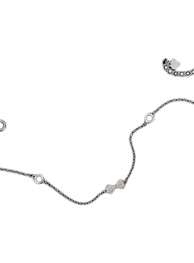 S925纯银蝴蝶结秋冬简约手链