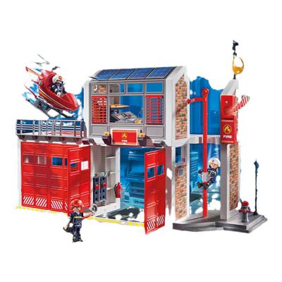 playmobil摩比世界男孩儿童玩具过家家救火消防局9462儿童节礼物