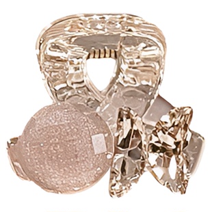 头发迷你抓夹女高级感2025新款小号发量少后脑勺半扎发公主头发夹