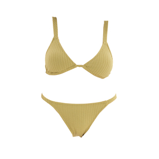 VALTOS毛巾布纯色沙滩泳衣女分体性感海边度假辣妹风三点式比基尼