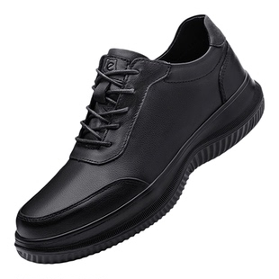 DQGECCO爱步特伦男鞋春夏新款减震休闲鞋真皮内增高轻便商务皮鞋