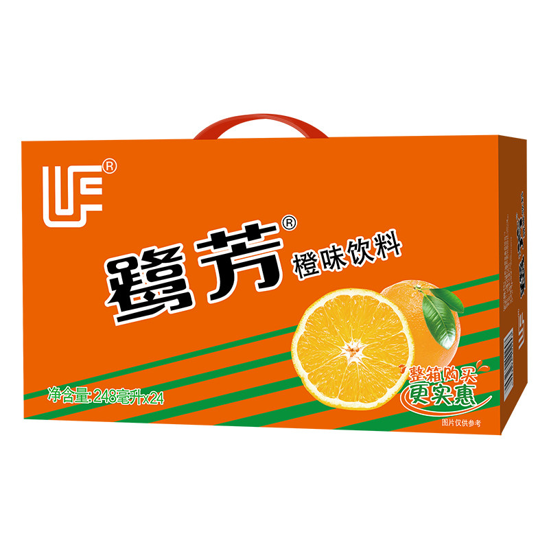 鹭芳橙味饮料248ml*24盒整箱