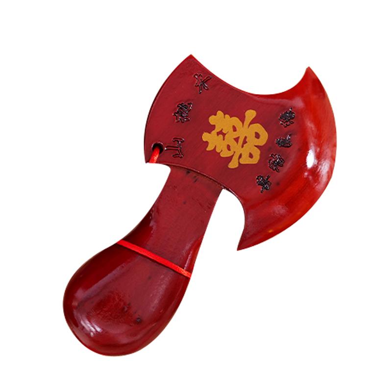 中式天然桃木结婚坐斧乔迁搬家