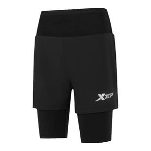 特步马拉松短袖男女梭织跑步短裤跑步套装运动速干透气