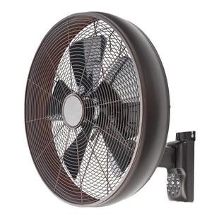 挂墙式壁扇遥控电扇复古壁扇咖啡厅酒吧装饰商用大风力电风扇静音