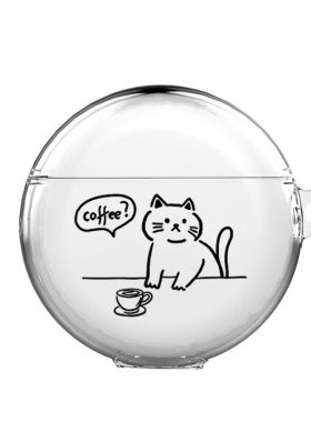 华为可爱猫猫耳机保护套高透软壳