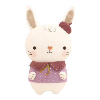 哈尼手工抱睡兔子猫咪婴儿玩具