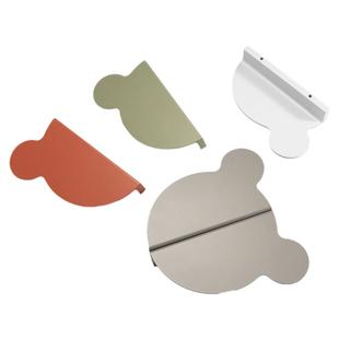 现代简约柜门拉手半圆对装彩色橱柜抽屉儿童房拉手衣柜门把手卡通