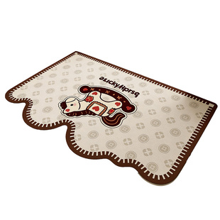 马年新款入户门地垫新年喜庆门口进门脚垫子防滑耐磨pvc免洗地毯