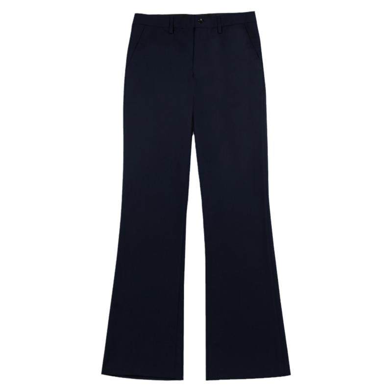 YUEMOYI男士时尚直筒阔脚西裤休闲微喇叭裤男英伦免烫垂感大脚裤