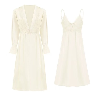 法式宫廷风高级感真丝睡衣礼盒装