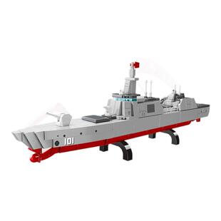 【新品】森宝积木055驱逐舰航空母舰军事模型积木玩具男节日礼物
